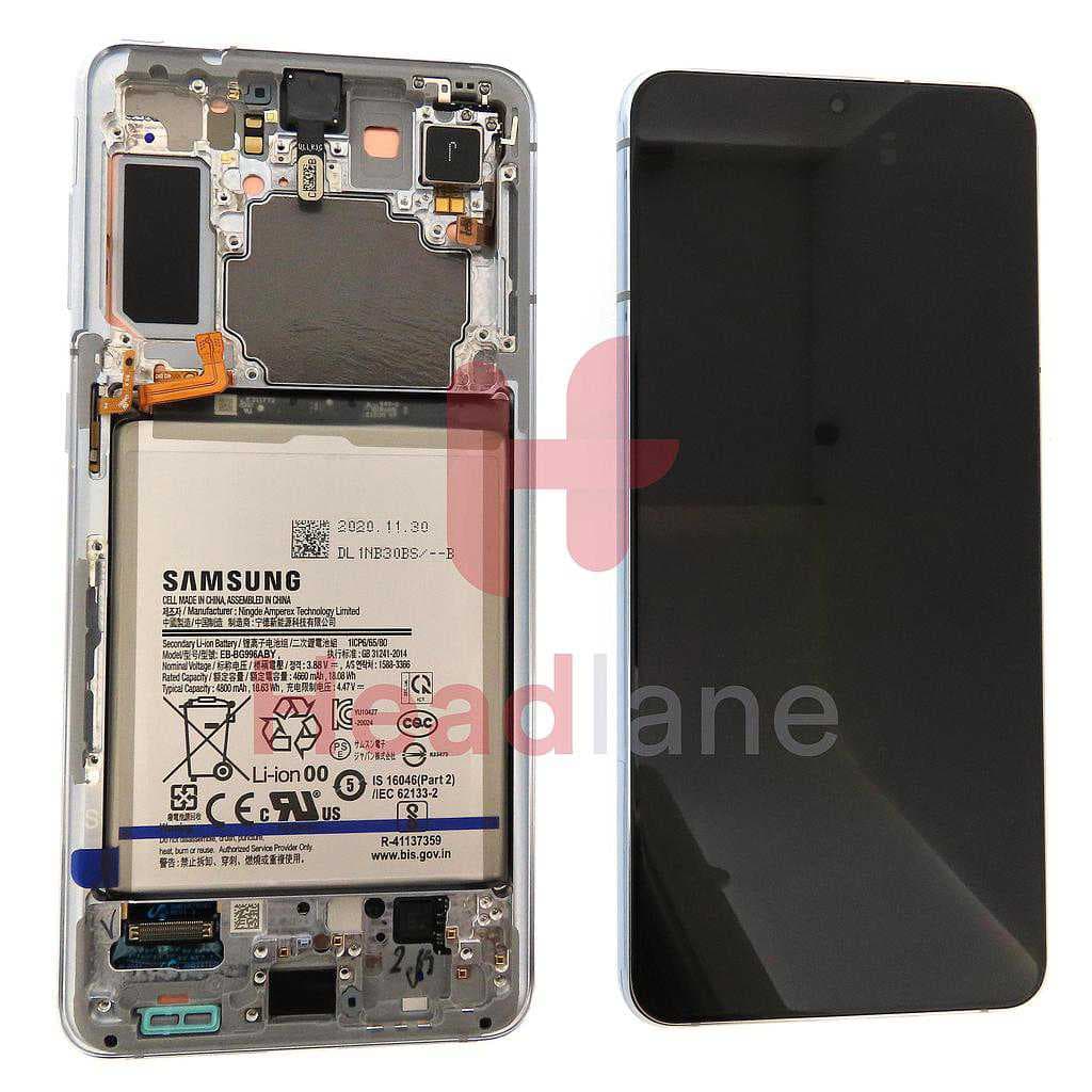 Samsung SM-G996 Galaxy S21+ 5G LCD Display / Screen + Touch + Battery - Phantom Silver - GH82-24555C - Samsung Replacement Part