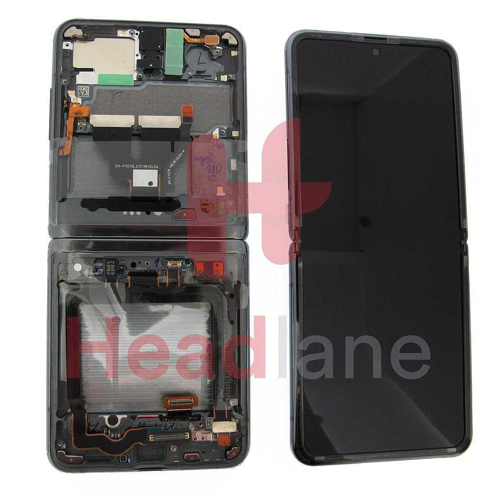 Samsung SM-F707 Galaxy Z Flip 5G LCD Display / Screen + Touch - Mystic Grey - GH82-23414A - Samsung Replacement Part