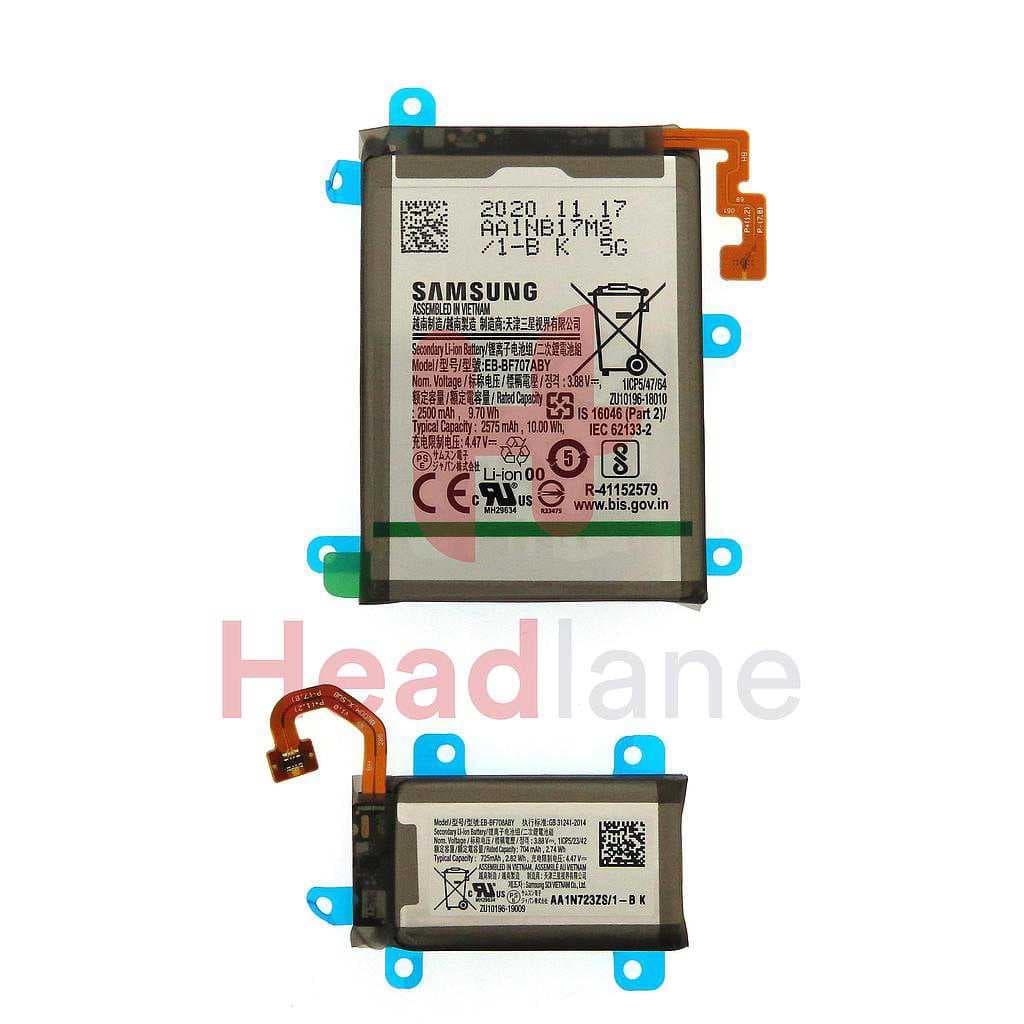 Samsung SM-F707 Galaxy Z Flip 5G Main / Sub Battery EB-BF707ABY - GH82-23867A - Samsung Replacement Part