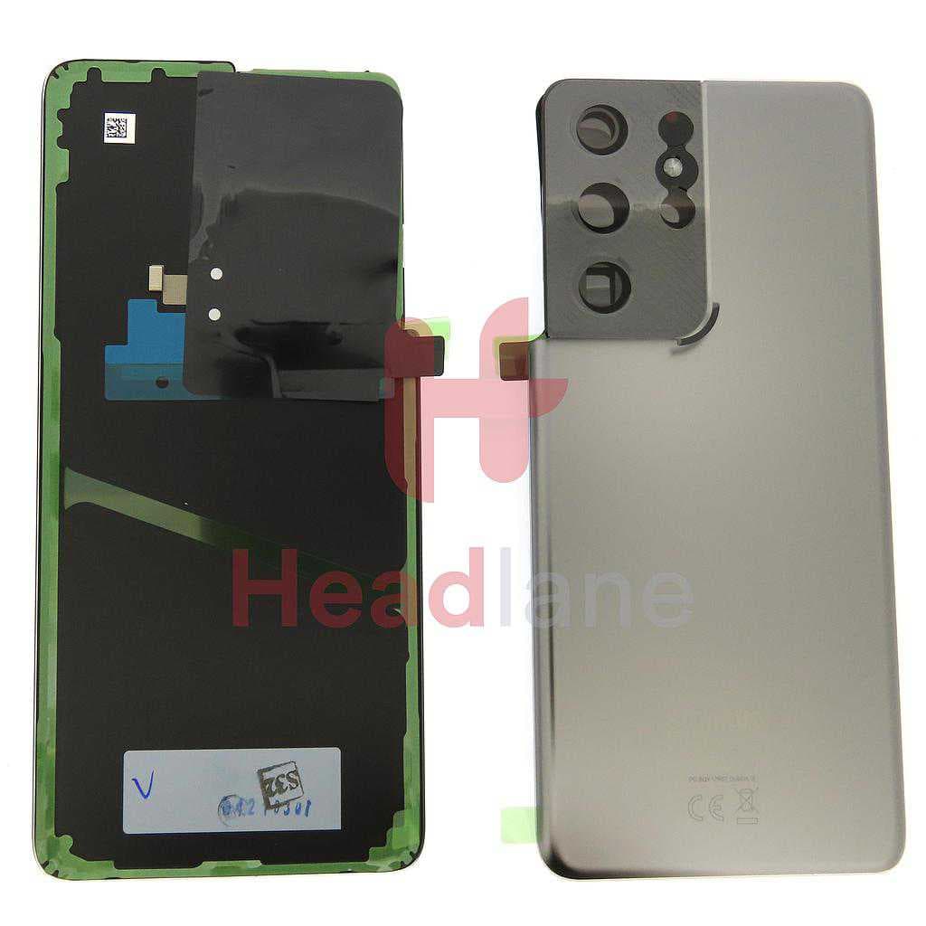 Samsung SM-G998 Galaxy S21 Ultra 5G Back / Battery Cover - Phantom Titanium - GH82-24499C - Samsung Replacement Part