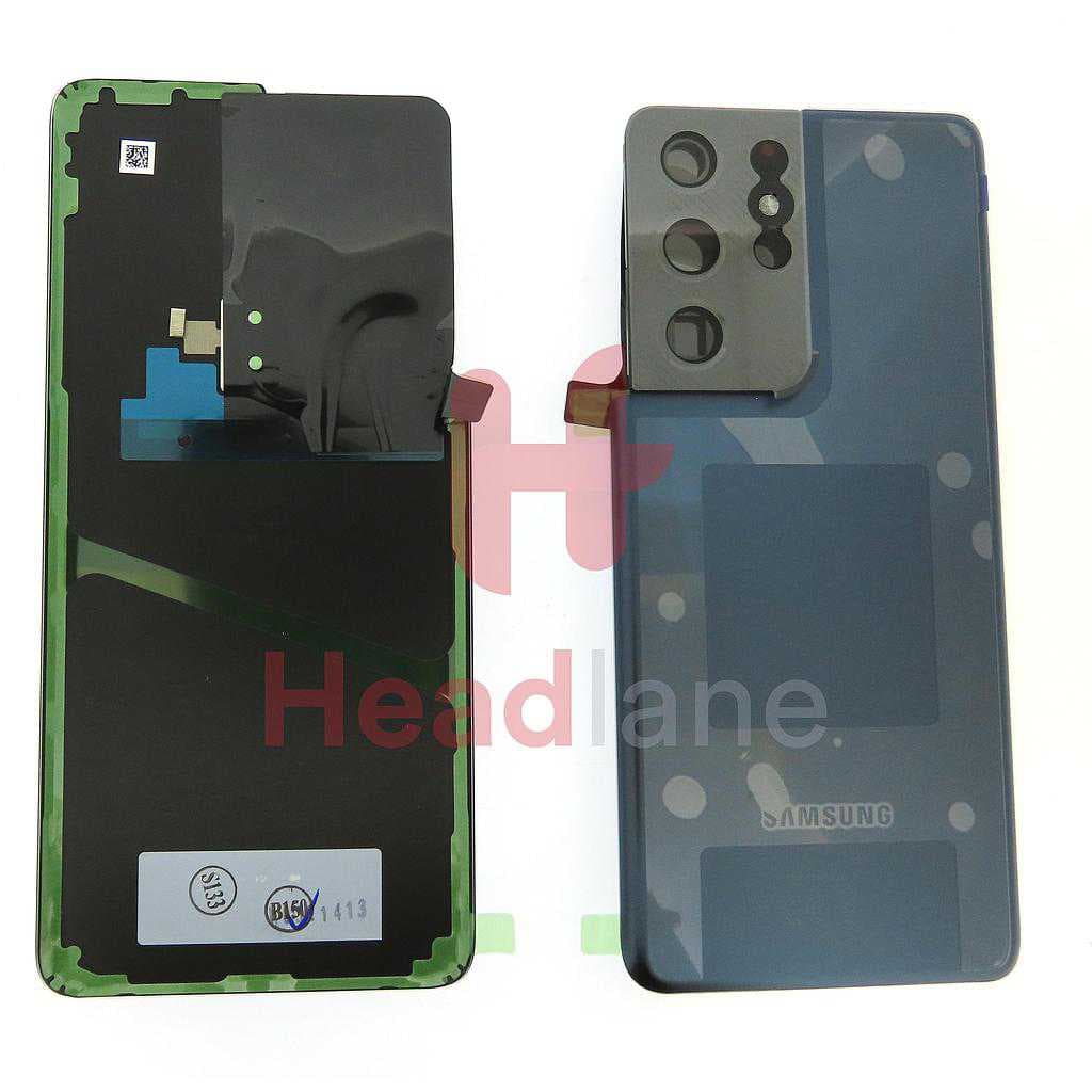 Samsung SM-G998 Galaxy S21 Ultra 5G Back / Battery Cover - Phantom Navy - GH82-24499D - Samsung Replacement Part