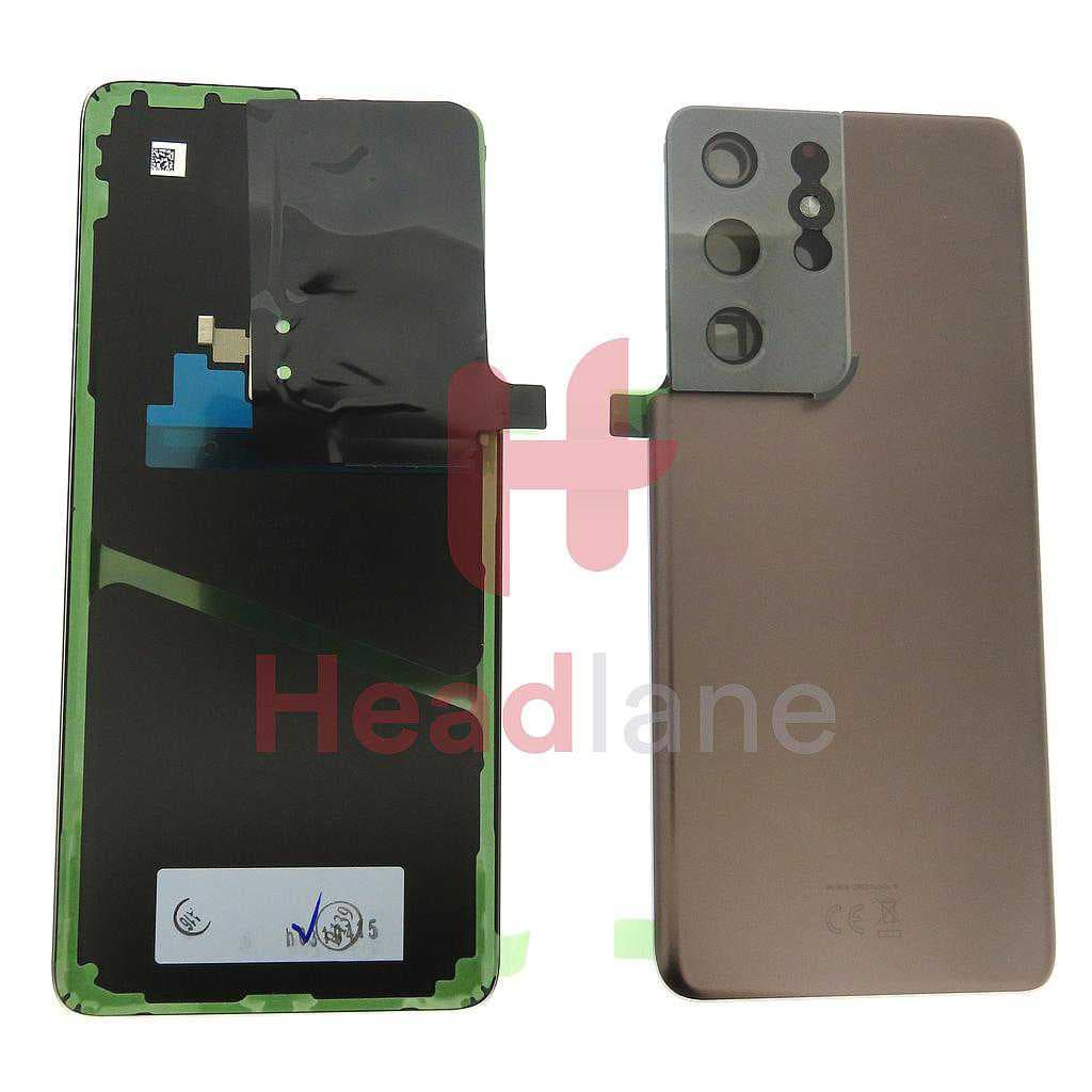 Samsung SM-G998 Galaxy S21 Ultra 5G Back / Battery Cover - Phantom Brown - GH82-24499E - Samsung Replacement Part