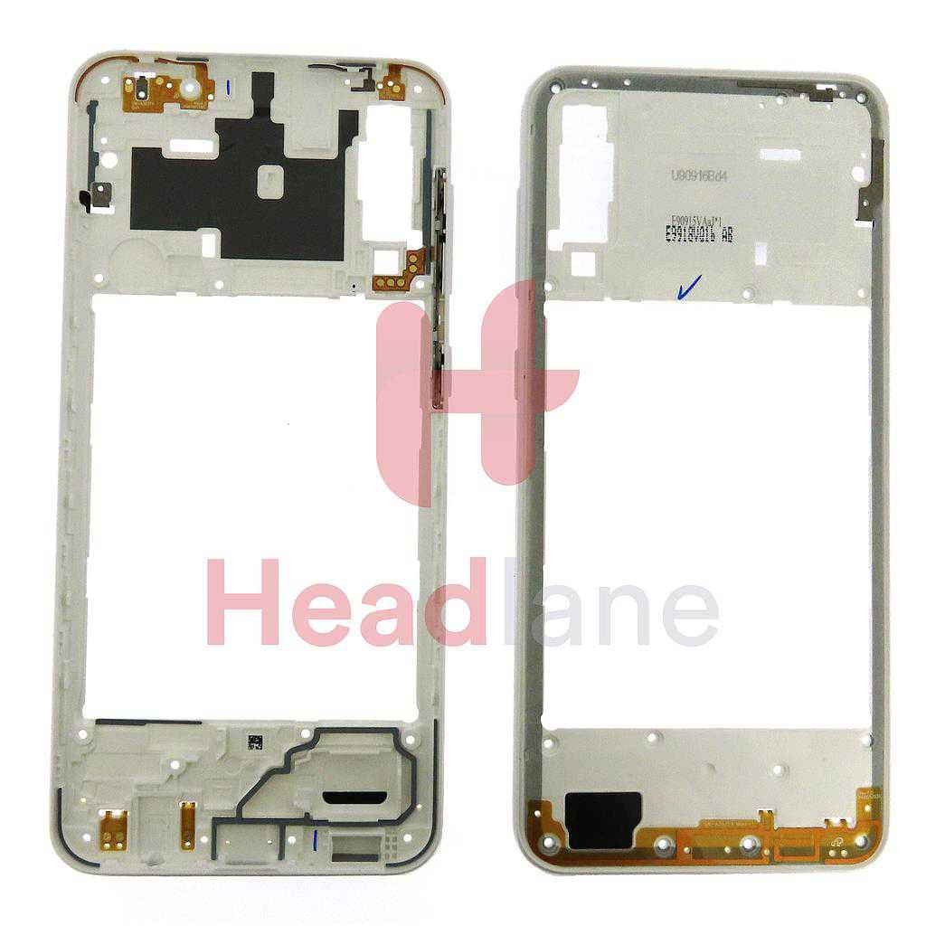 Samsung SM-A307 Galaxy A30s Middle Cover / Chassis - White - GH98-44765D - Samsung Replacement Part
