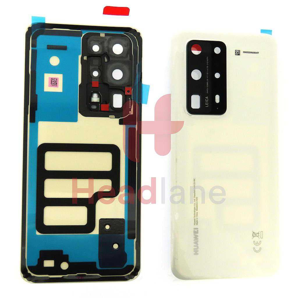 Huawei P40 Pro Plus Back / Battery Cover - White - 02353SKS - Huawei Replacement Part