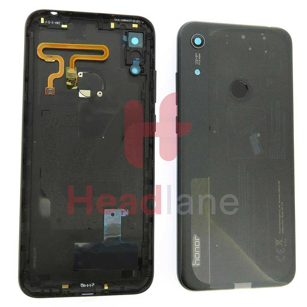 Huawei Honor 8A Back / Battery Cover - Black - 02352LAV - Huawei Replacement Part