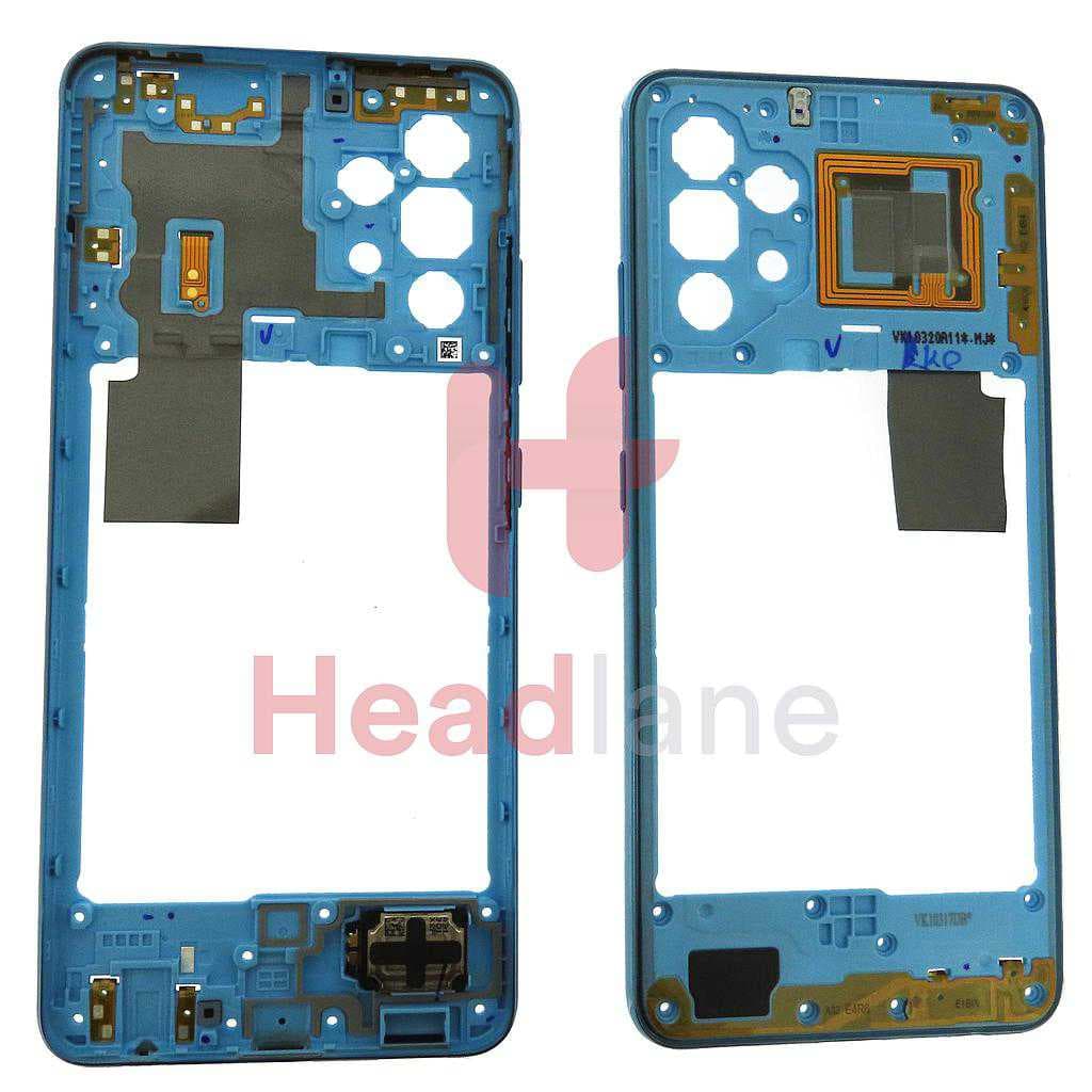 Samsung SM-A325 Galaxy A32 4G Middle Cover / Chassis - Blue - GH97-26181C - Samsung Replacement Part