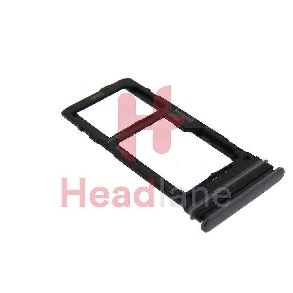 Samsung SM-A525 A526 A725 A528 Galaxy A52 4G A52 5G A72 4G A52s SIM Card Tray - Black (Dual SIM) - GH98-46290A - Samsung Replacement Part