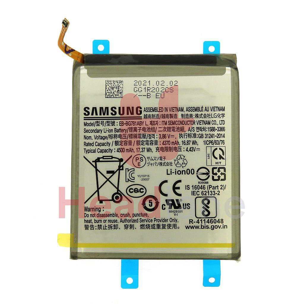 Samsung SM-G780 SM-G781 A525 A526 A528 Galaxy S20 FE A52 A52s Internal Battery EB-BG781ABY - GH82-25231A - Samsung Replacement Part