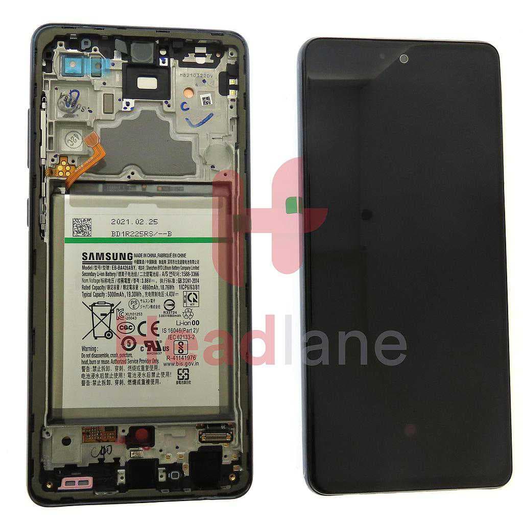 Samsung SM-A725 Galaxy A72 4G LCD Display / Screen + Touch + Battery - Black - GH82-25542A - Samsung Replacement Part
