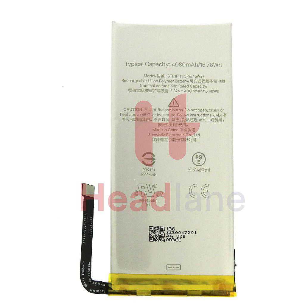 Google Pixel 5 Internal Battery - G823-00172-01 - Google Replacement Part