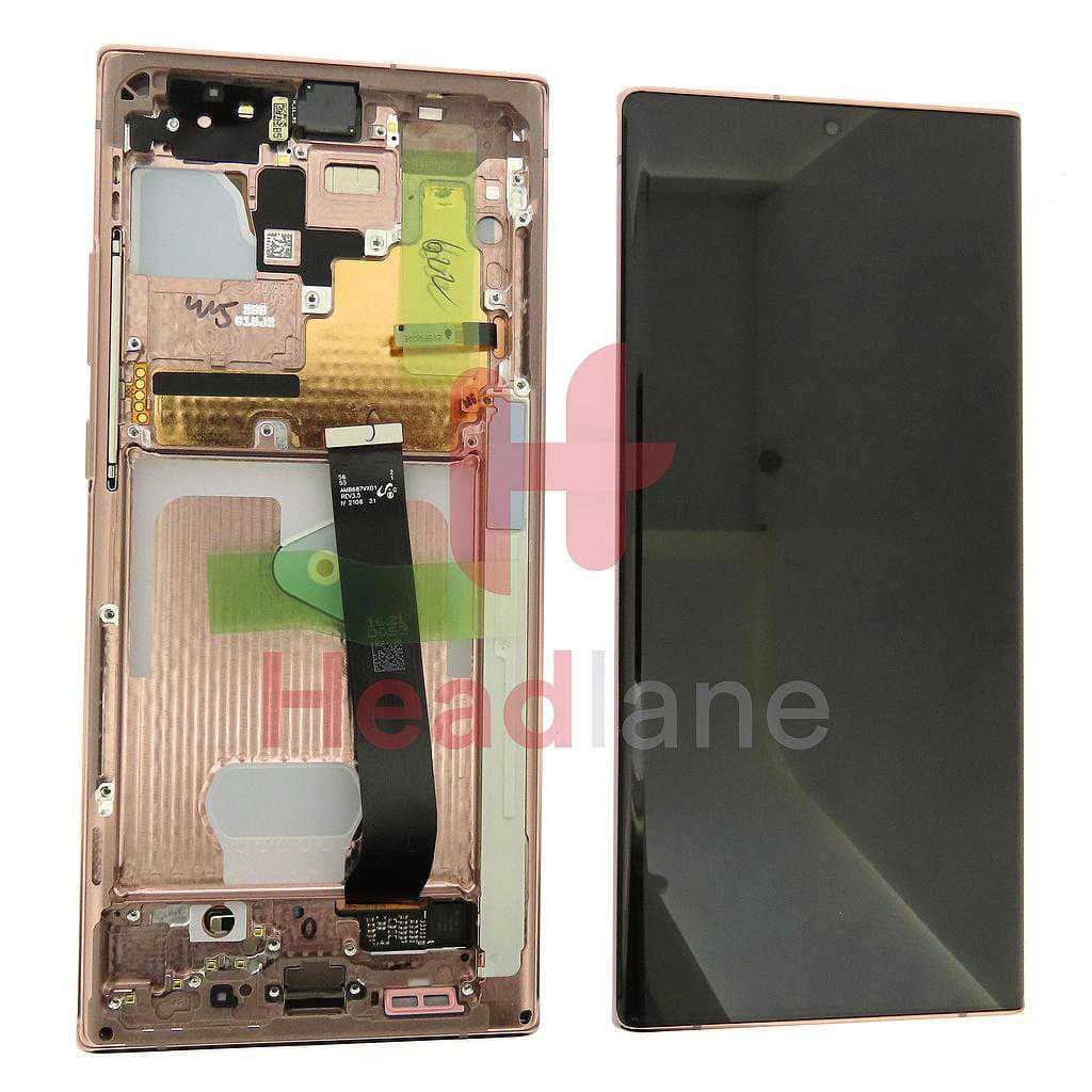 Samsung SM-N986 N985 Galaxy Note 20 Ultra 5G /4G LCD Display / Screen + Touch - Bronze - GH82-23597D - Samsung Replacement Part