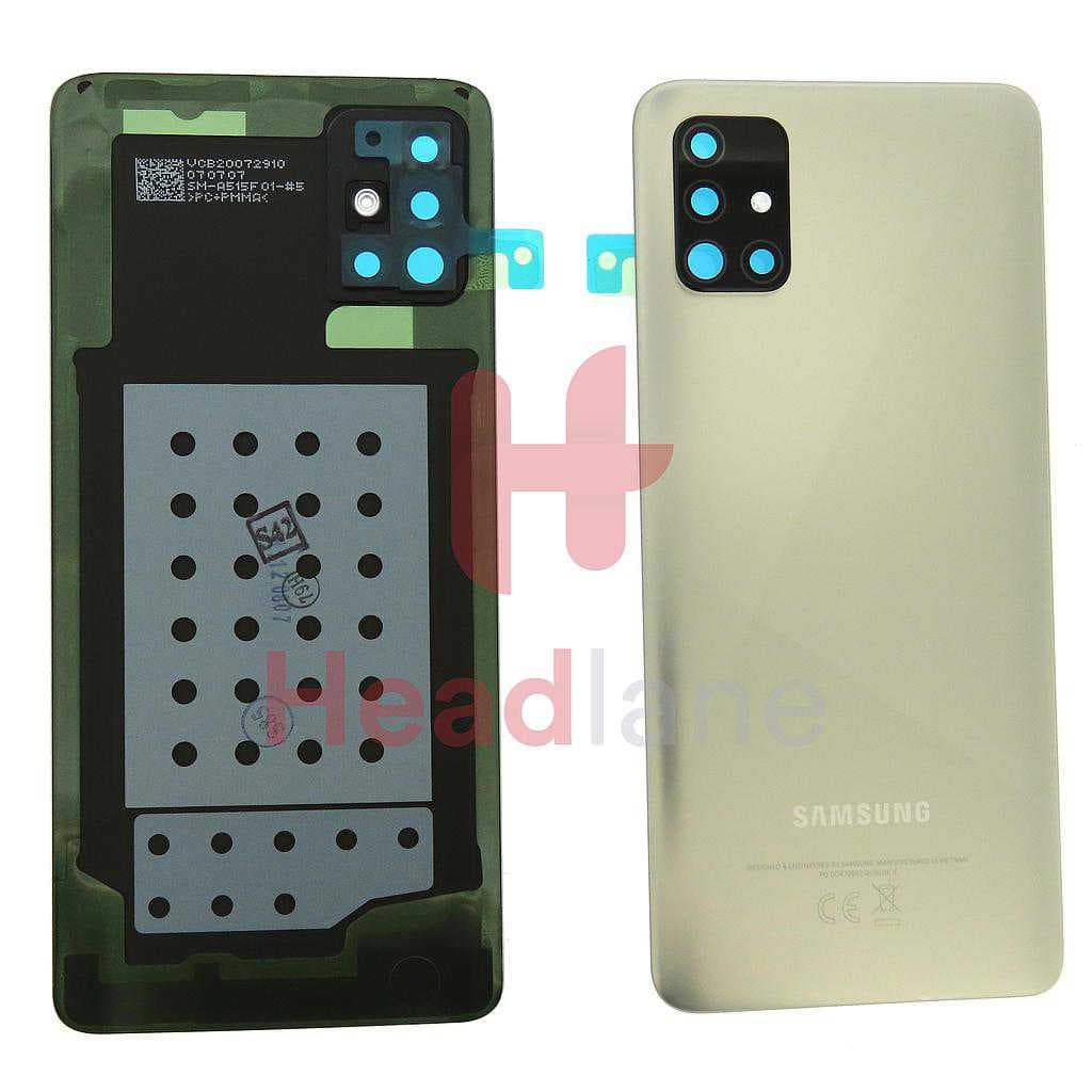 Samsung SM-A515 Galaxy A51 Back / Battery Cover - Silver - GH82-21653F - Samsung Replacement Part