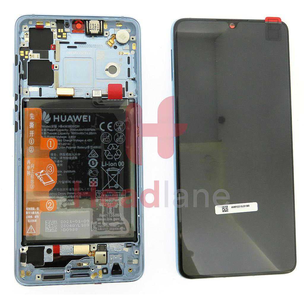 Huawei P30 LCD Display / Screen + Touch + Battery Assembly - Breathing Crystal (New Version) - 02354HMF - Huawei Replacement Part