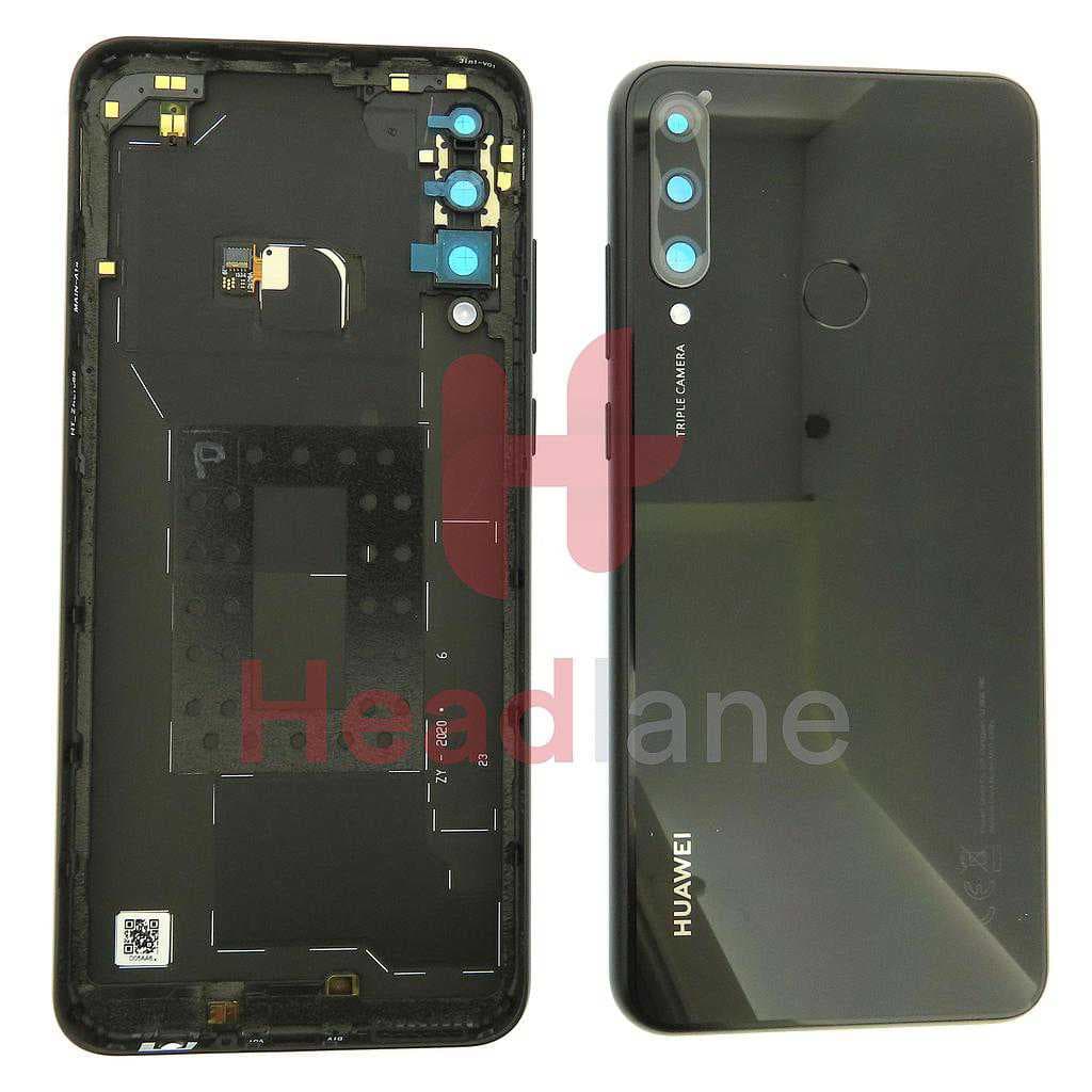 Huawei Y6p Back / Battery Cover - Midnight Black - 02353QQV - Huawei Replacement Part