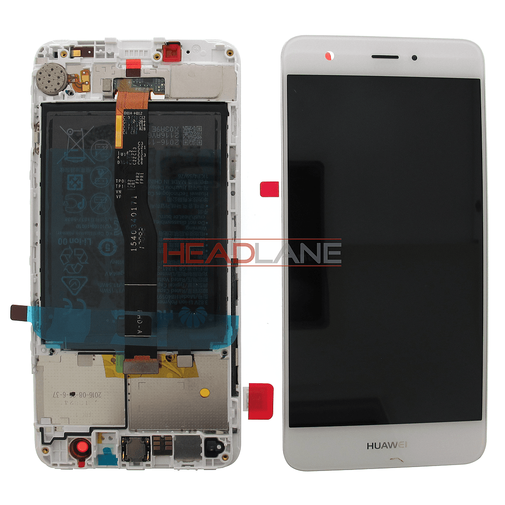 Huawei Nova CAN-L11 LCD Display / Screen + Touch + Battery - Silver / White - 02350YUW - Huawei Replacement Part