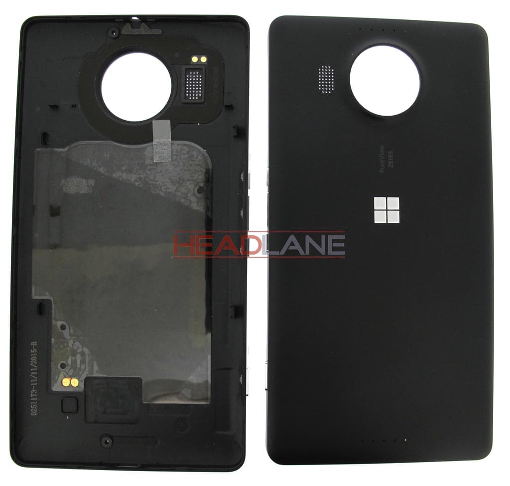 Microsoft Lumia 950 XL Battery Cover - Black - 00813X3 - Microsoft Replacement Part