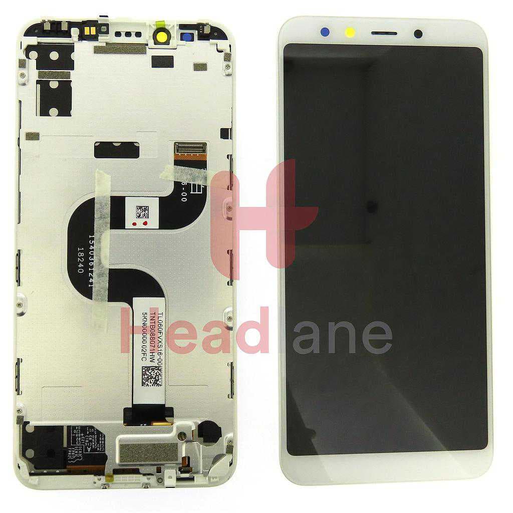 Xiaomi Mi A2 / Mi 6X LCD Display / Screen + Touch - White - 5604100430B6 - Xiaomi Replacement Part