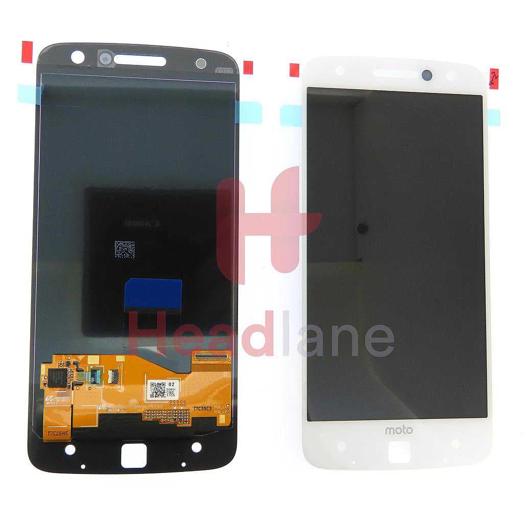 Lenovo / Motorola XT1650 Moto Z LCD Display / Screen - White - 01018719006W - Lenovo / Motorola Replacement Part