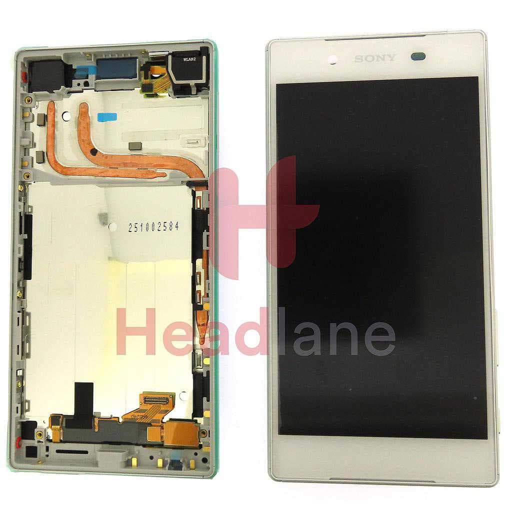 Sony E6633 E6683 Xperia Z5 LCD Display / Screen + Touch - Silver / White - U50034531 - Sony Replacement Part