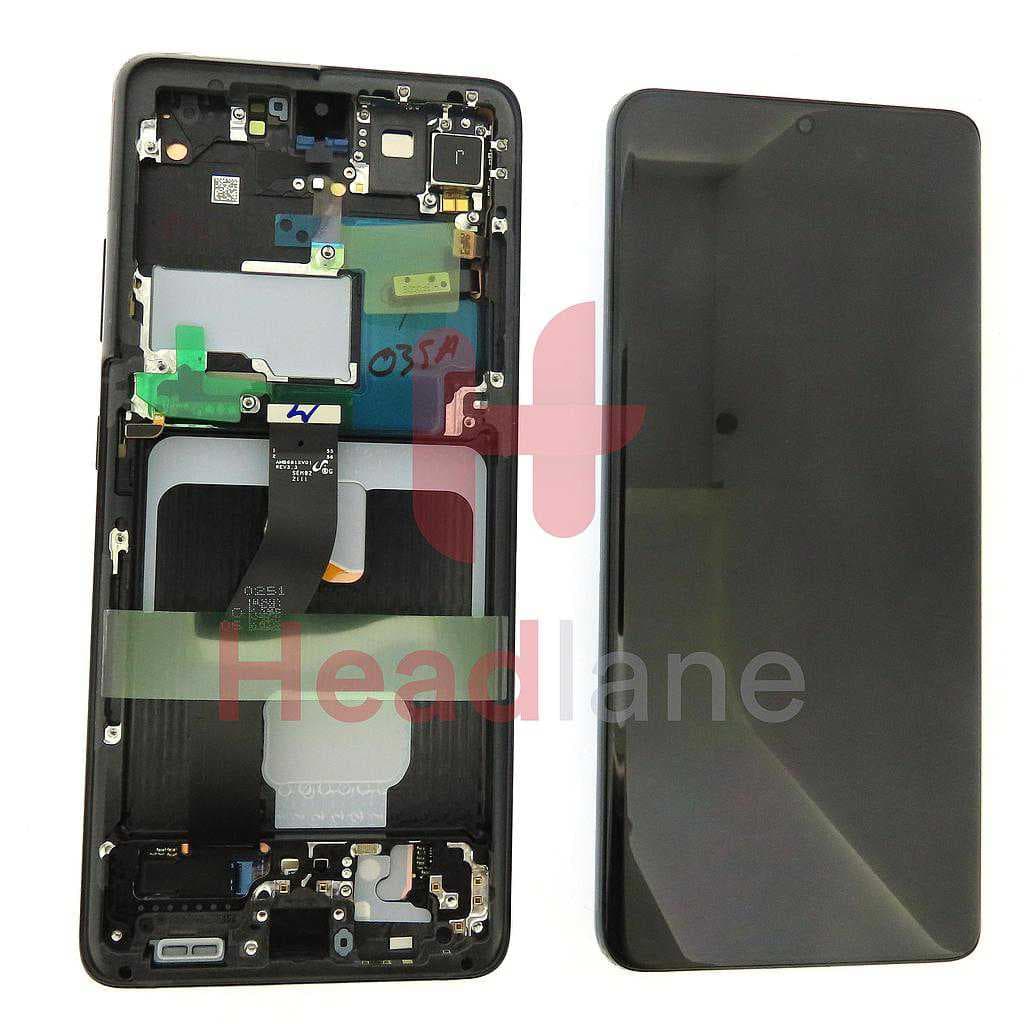 Samsung SM-G998 Galaxy S21 Ultra 5G LCD Display / Screen + Touch - Phantom Black (No Camera) - GH82-26035A - Samsung Replacement Part