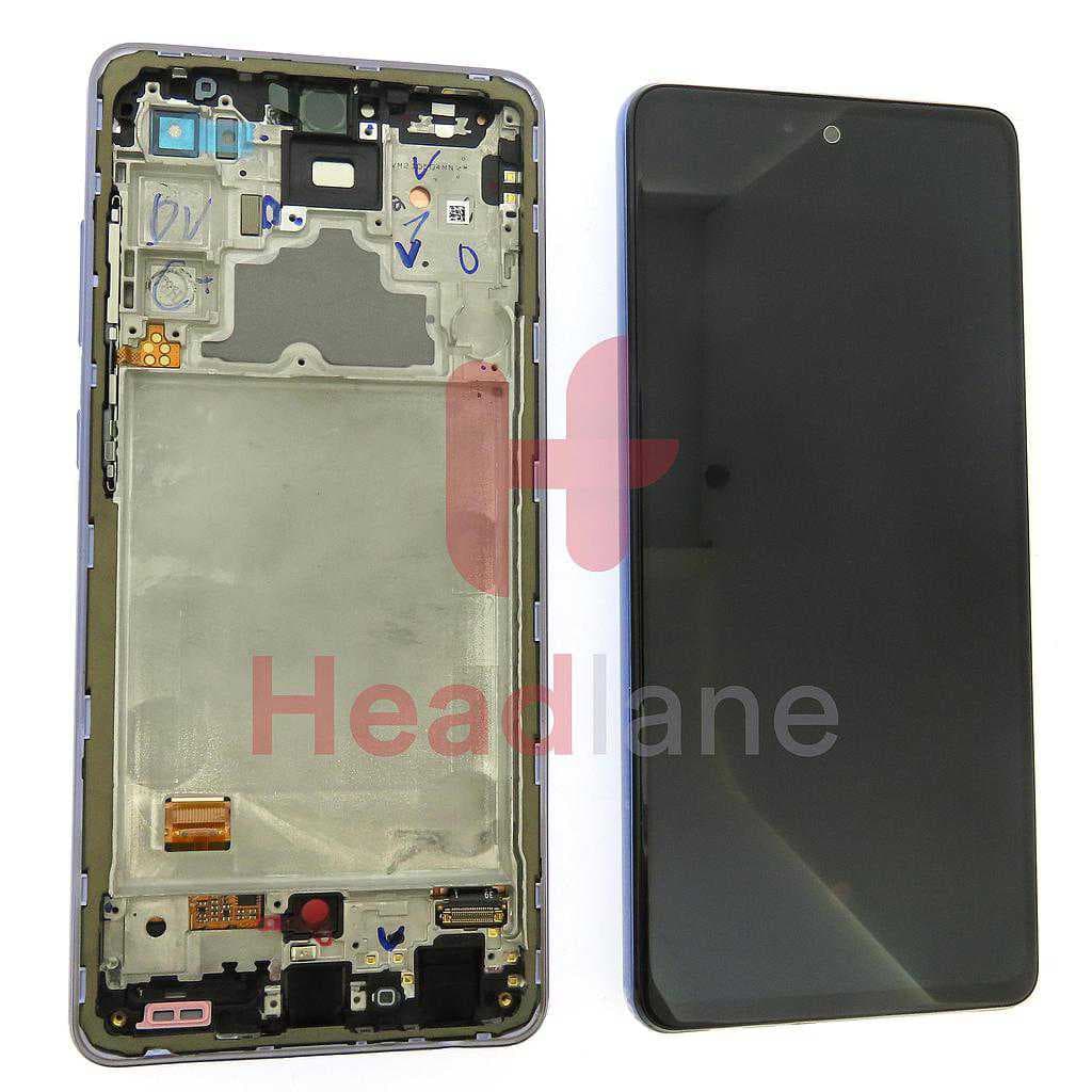 Samsung SM-A725 Galaxy A72 4G LCD Display / Screen + Touch - Violet - GH82-25460C - Samsung Replacement Part