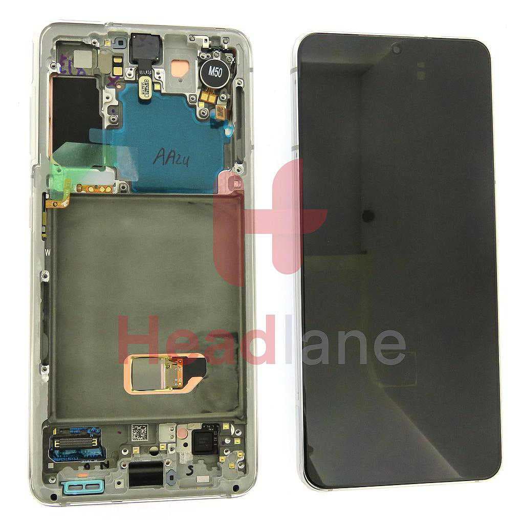 Samsung SM-G991 Galaxy S21 5G LCD Display / Screen + Touch - Phantom White - GH82-24544C