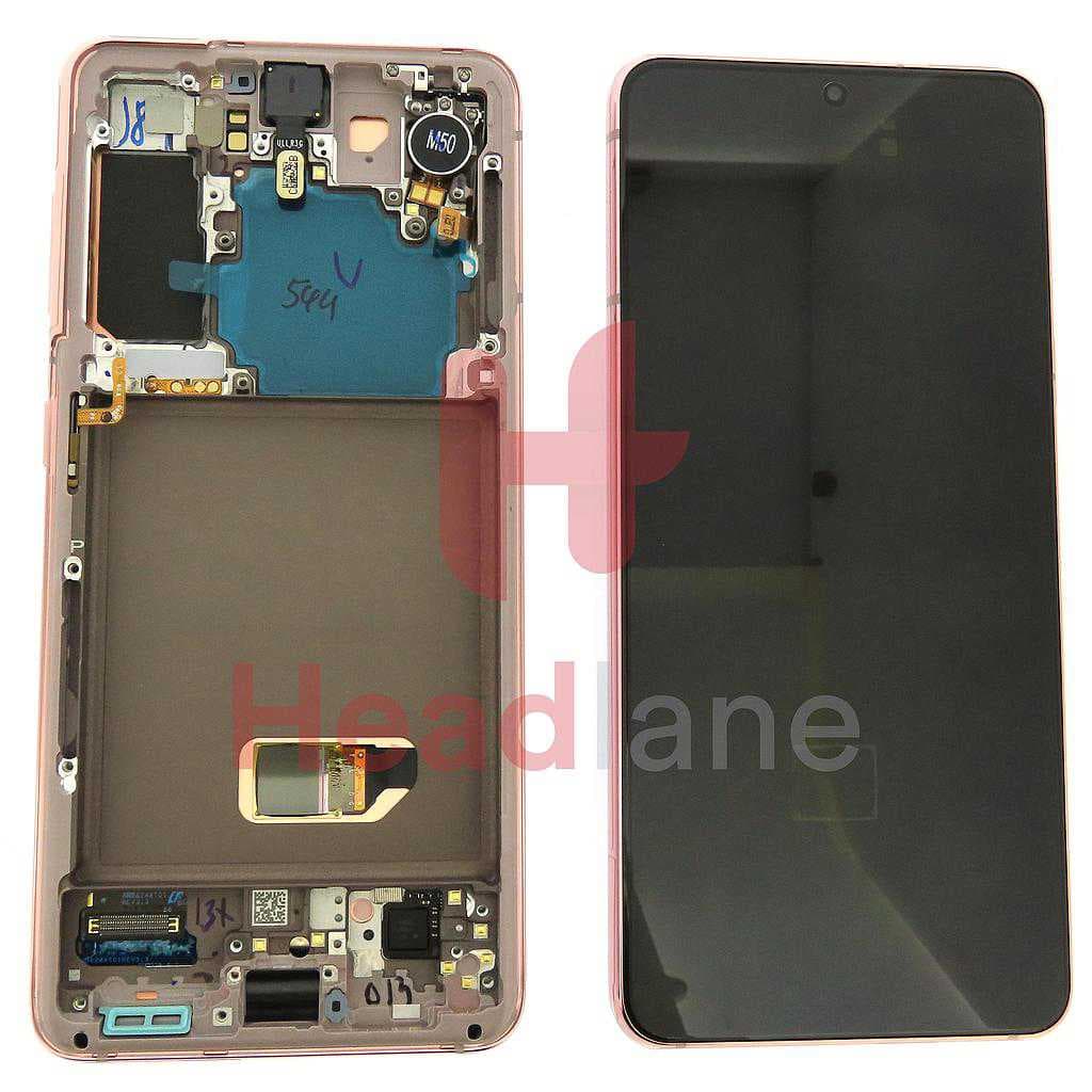 Samsung SM-G991 Galaxy S21 5G LCD Display / Screen + Touch - Phantom Pink - GH82-24544D - Samsung Replacement Part