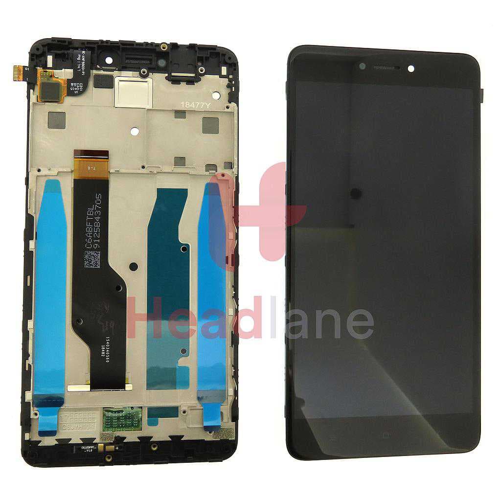 Xiaomi Redmi Note 4 / Note 4X LCD Display / Screen + Touch - Black - 480069601004 - Xiaomi Replacement Part