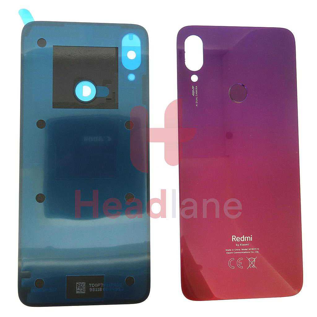 Xiaomi Redmi Note 7 Back / Battery Cover - Red - 5540432000A7