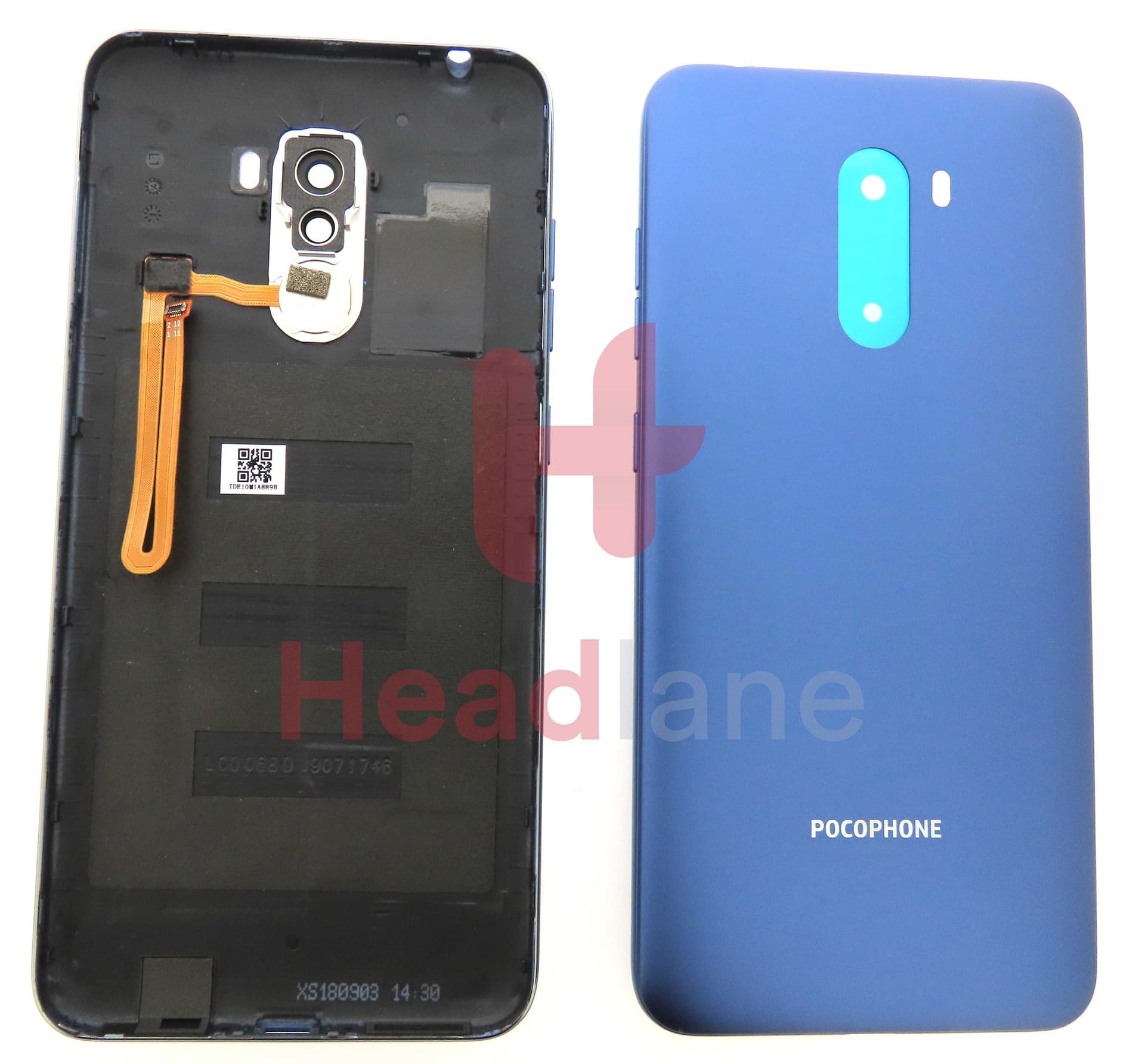 Xiaomi Pocophone F1 Back / Battery Cover - Blue - 561020031033 - Xiaomi Replacement Part