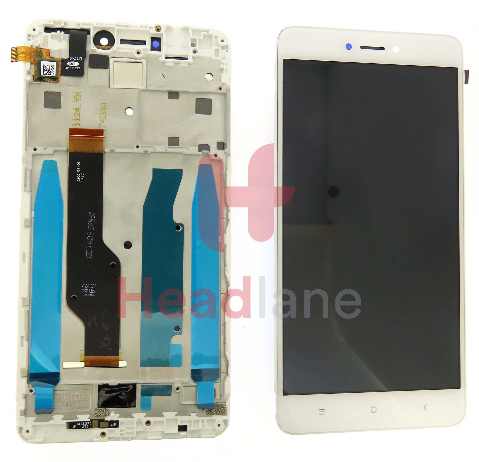 Xiaomi Redmi Note 4 / Note 4X LCD Display / Screen + Touch - White - 480069600004 - Xiaomi Replacement Part