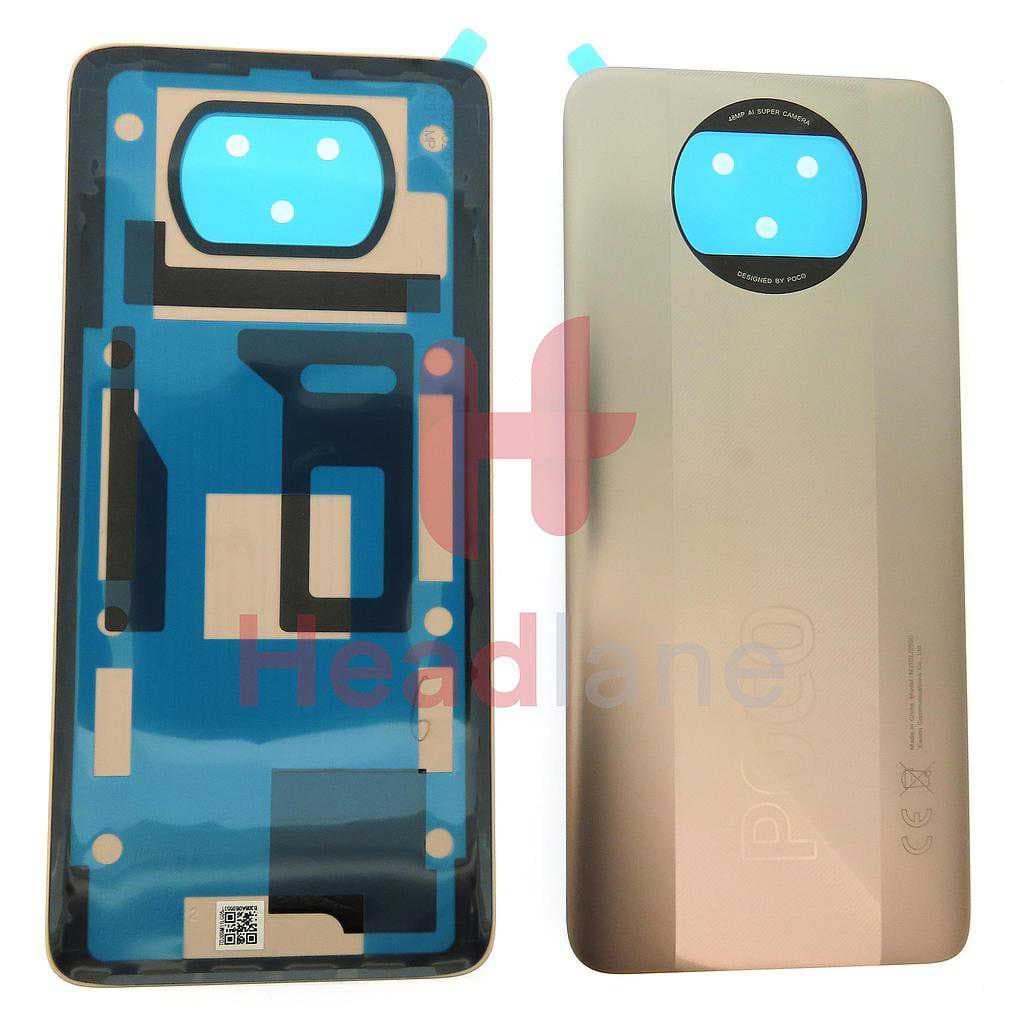 Xiaomi Poco X3 Pro Back / Battery Cover - Gold - 55050000UN6D - Xiaomi Replacement Part