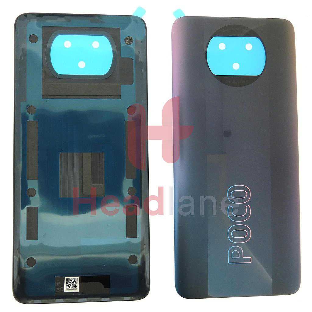 Xiaomi Poco X3 Pro Back / Battery Cover - Tarnish / Phantom Black - 55050000UZ6D - Xiaomi Replacement Part