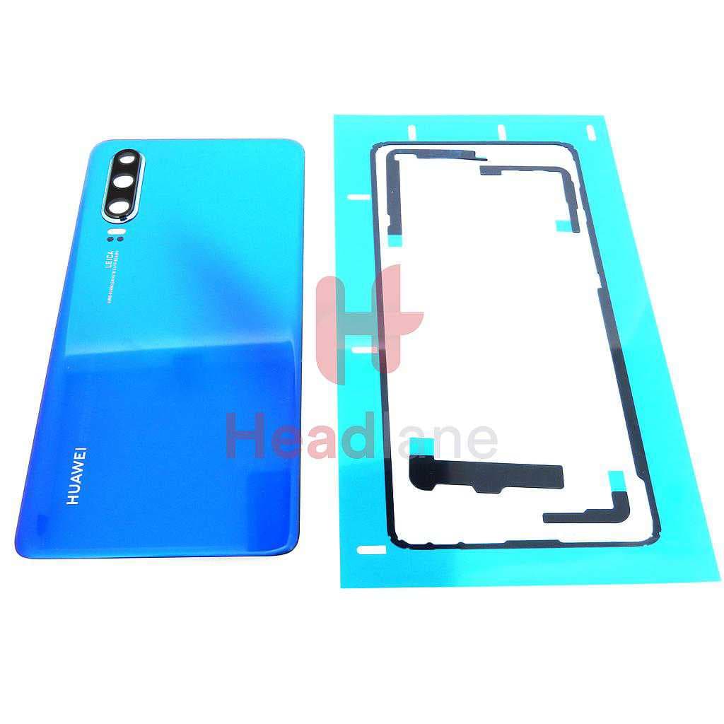 Huawei P30 Back / Battery Cover - Aurora Blue (Single SIM) - 02352NMF - Huawei Replacement Part