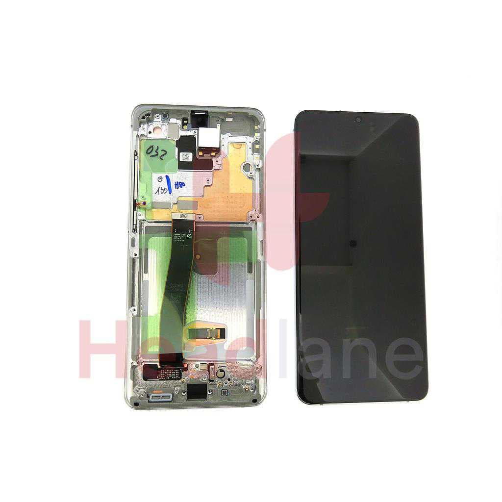 Samsung SM-G988 Galaxy S20 Ultra LCD Display / Screen + Touch - White (No Camera) - GH82-26033C - Samsung Replacement Part