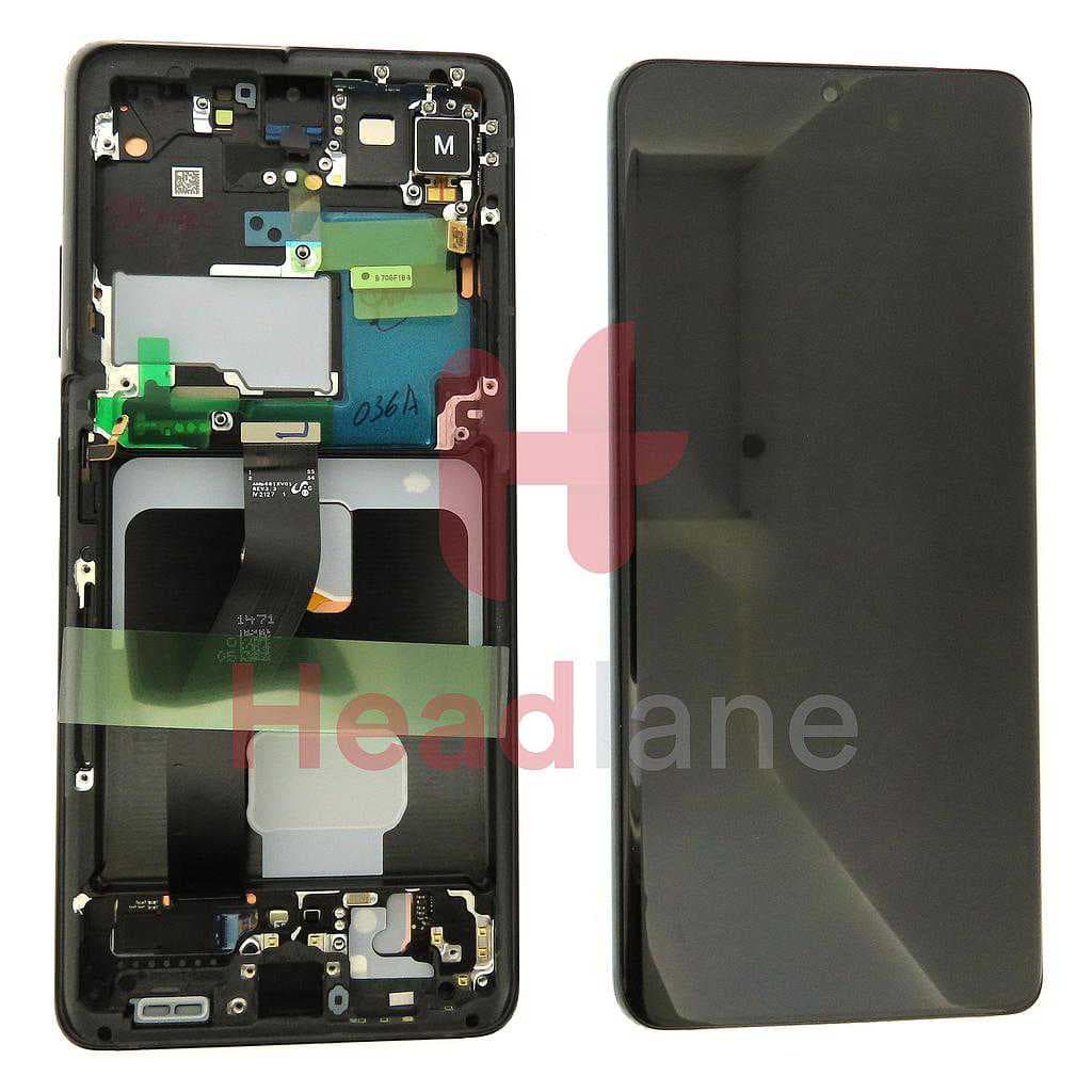 Samsung SM-G998 Galaxy S21 Ultra 5G LCD Display / Screen + Touch - Phantom Black (No Camera) - GH82-26036A