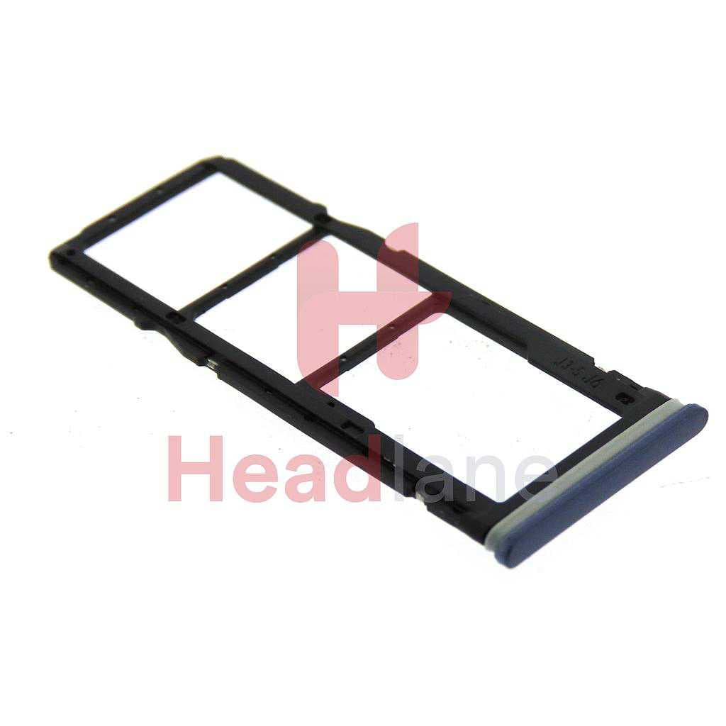 Xiaomi Redmi Note 9S / Note 9 Pro SIM Tray - Tarnish / Black - 482000001Y3W - Xiaomi Replacement Part