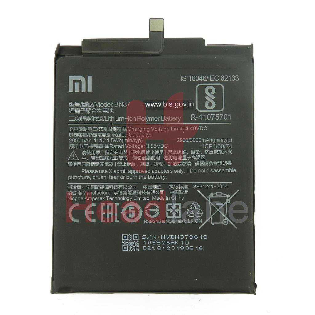 Xiaomi Redmi 6 / 6A BN37 3000mAh Internal Battery - 46BN37A06003 - Xiaomi Replacement Part