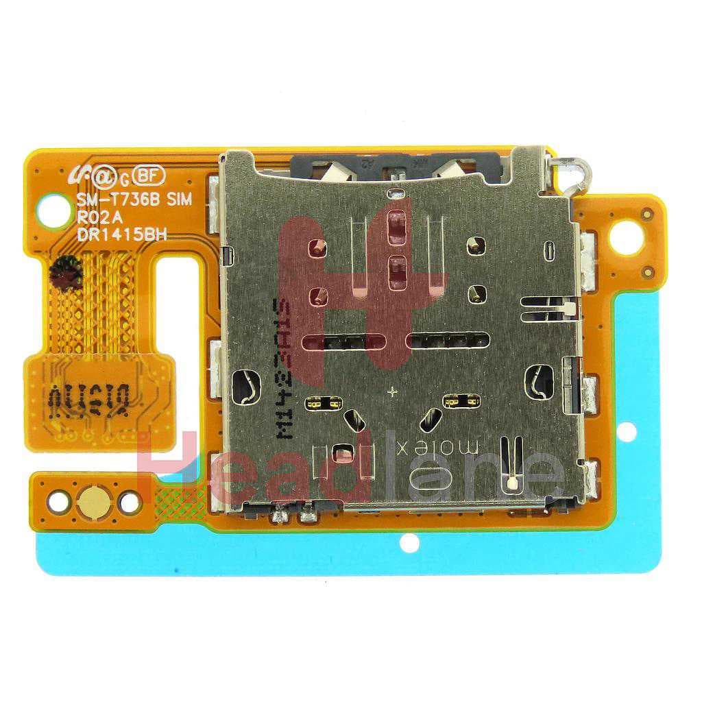 Samsung SM-T736 Galaxy Tab S7 FE SIM / Memory Card Reader Board - GH96-14310A - Samsung Replacement Part