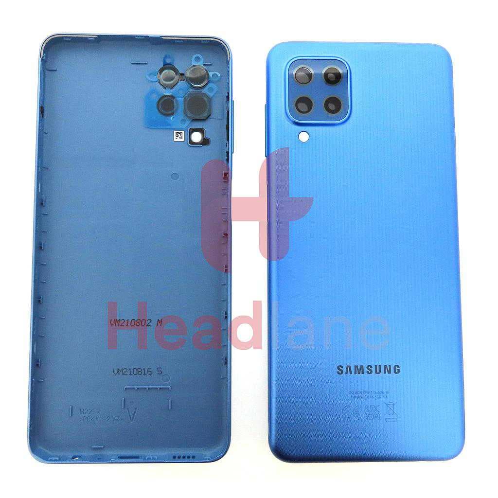 Samsung SM-M225 Galaxy M22 Back / Battery Cover - Blue - GH82-26674C - Samsung Replacement Part