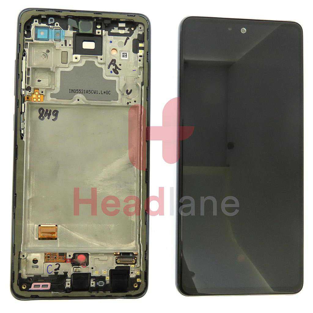 Samsung SM-A725 Galaxy A72 4G LCD Display / Screen + Touch - Black - GH82-25460A - Samsung Replacement Part