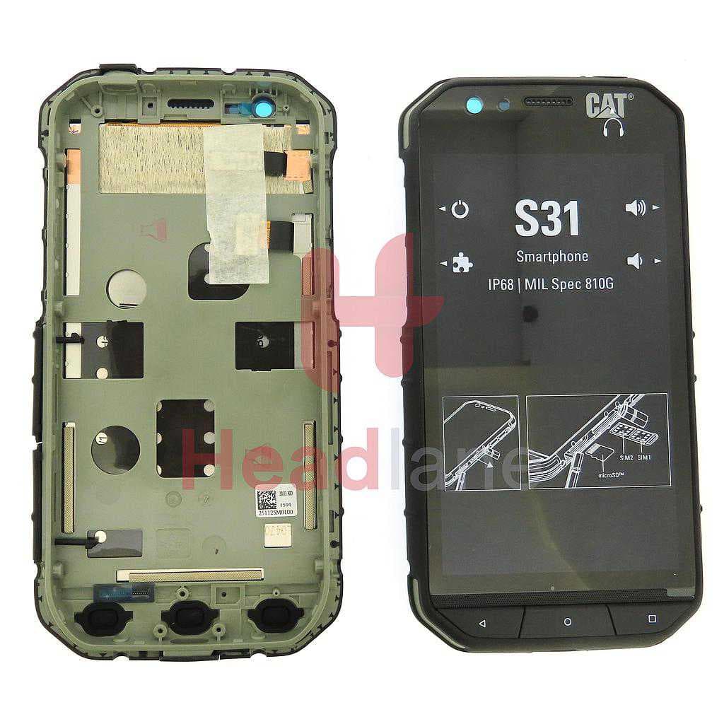 Caterpillar CAT S31 LCD Display / Screen + Touch + Frame - LCD-CAT-S31 - Caterpillar / CAT Replacement Part