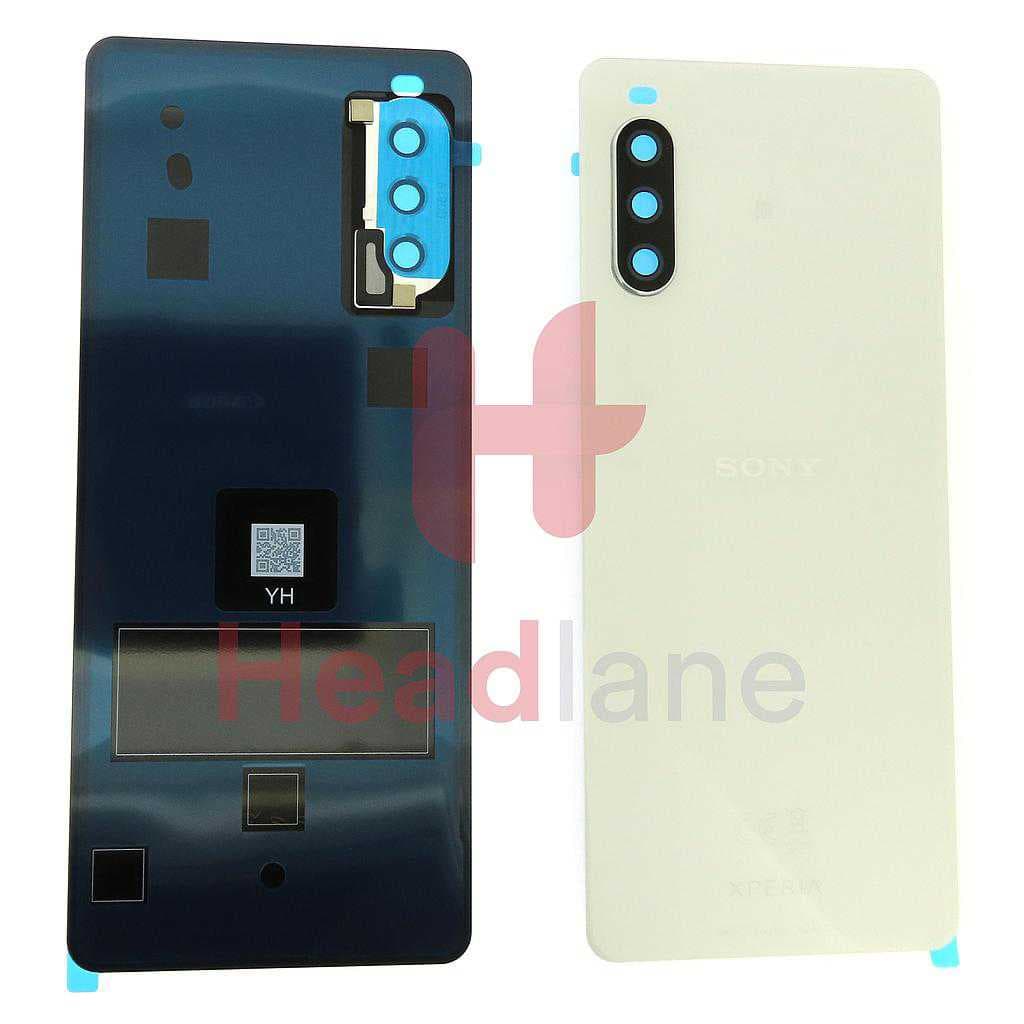 Sony XQ-BT52 Xperia10 III (Dual SIM) Back / Battery Cover - White - A5040375A - Sony Replacement Part