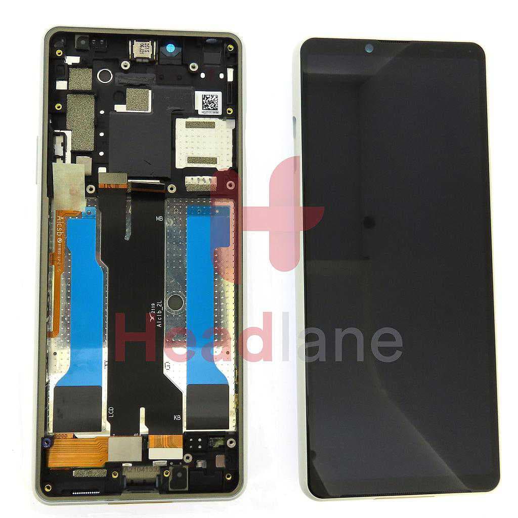 Sony XQ-BT52 Xperia 10 III (Dual SIM) LCD Display / Screen + Touch - White - A5034093A - Sony Replacement Part