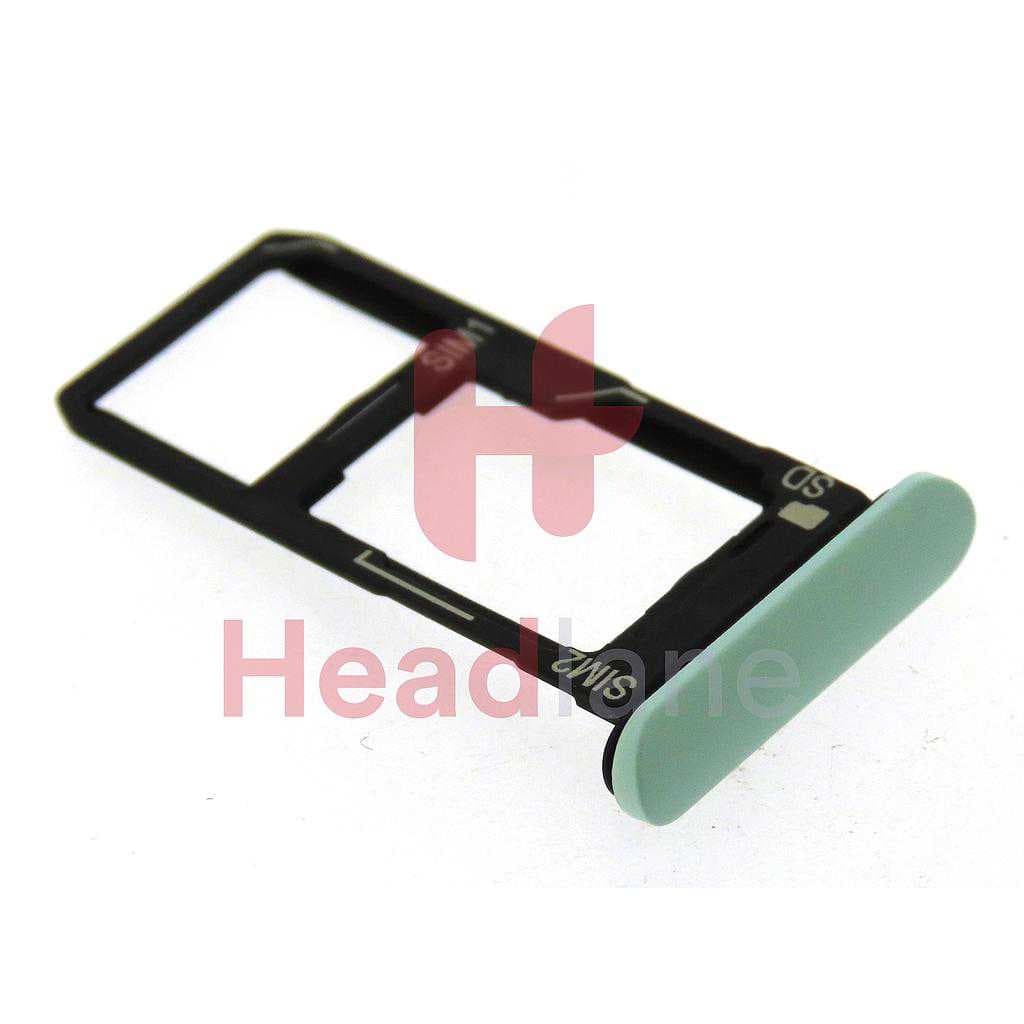 Sony XQ-AU52 Xperia 10 II (Dual SIM) Memory Card / SIM Card Tray - Mint / Green - A5019520A - Sony Replacement Part