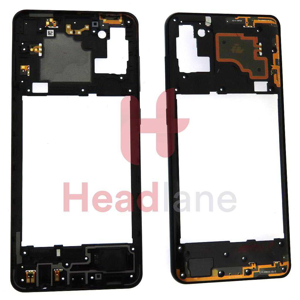 Samsung SM-A217 Galaxy A21s Middle Cover / Chassis - Black - GH97-24663A - Samsung Replacement Part