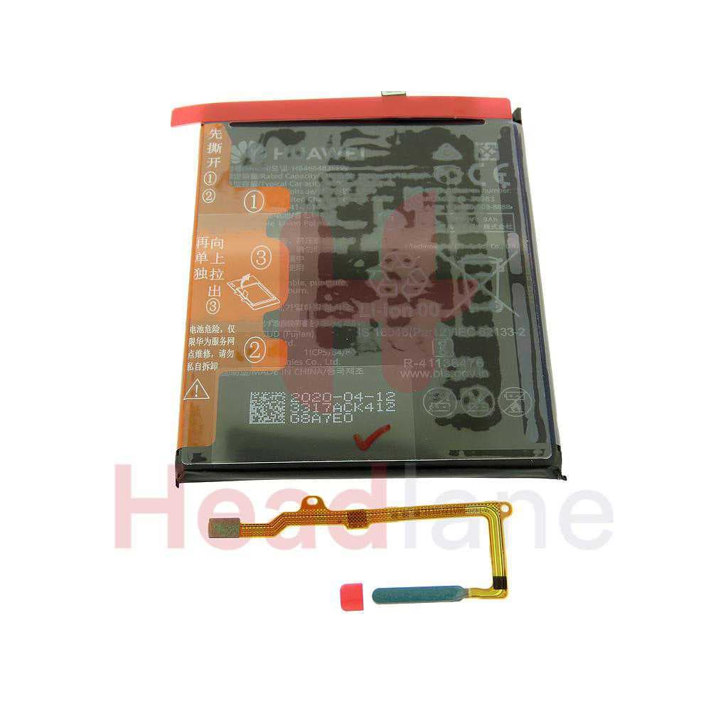 Huawei P40 Lite 5G Fingerprint Reader / Sensor + Battery - Crush Green - 02353SUS - Huawei Replacement Part