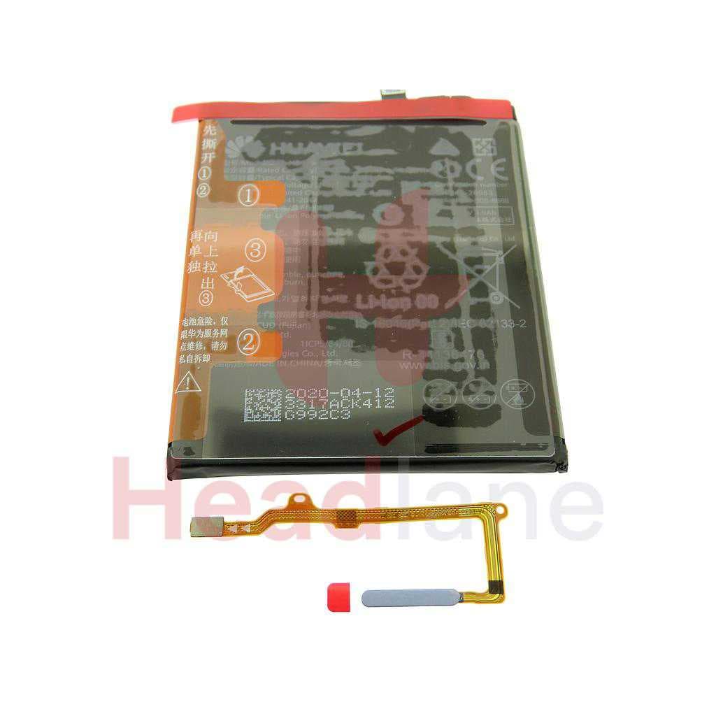 Huawei P40 Lite 5G Fingerprint Reader / Sensor + Battery - Space Silver - 02353SUT - Huawei Replacement Part