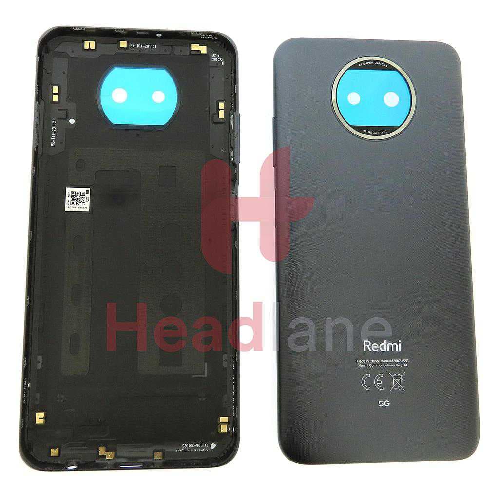 Xiaomi Redmi Note 9T 5G Back / Battery Cover - Black - 55050000JA6E - Xiaomi Replacement Part