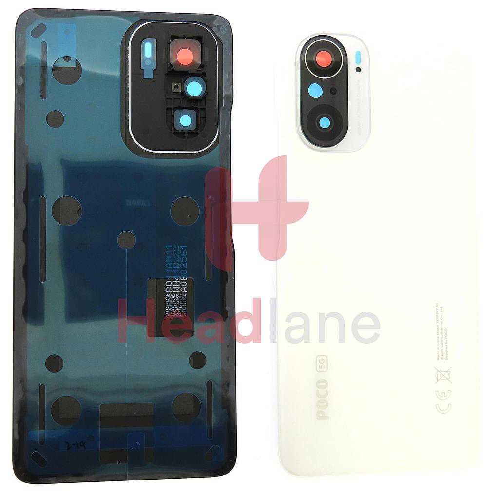 Xiaomi Poco F3 Back / Battery Cover - White - 56000DK11A00 - Xiaomi Replacement Part